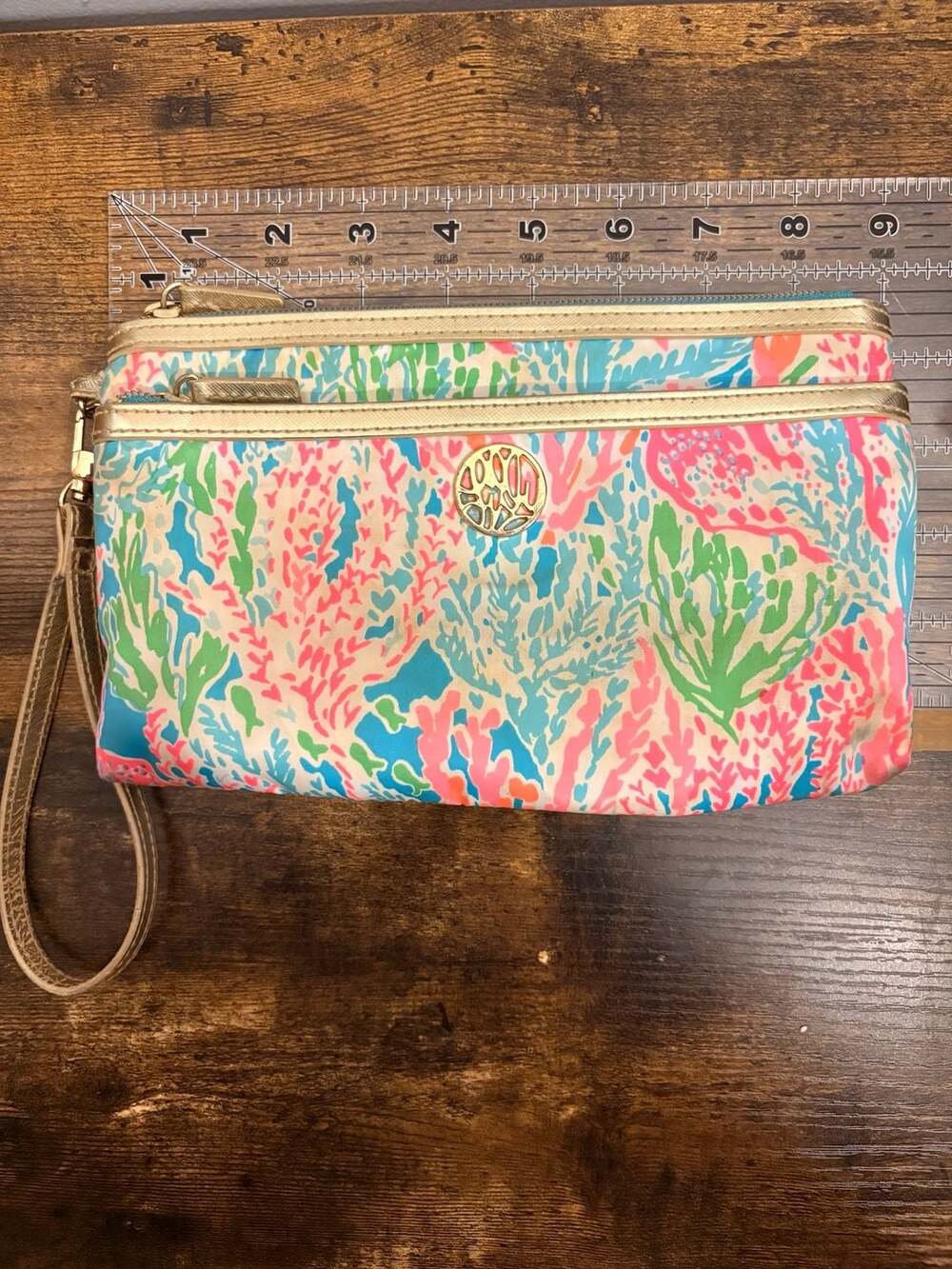 Lilly Pulitzer Purse Women Small Floral Wristlet Clutch